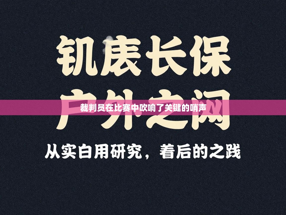 云开体育官方app下载-裁判员在比赛中吹响了关键的哨声  第2张